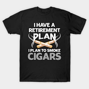 Cigar Retirement Gift Retiree Design Funny Snowbird Tee Retirement Party T-Shirt